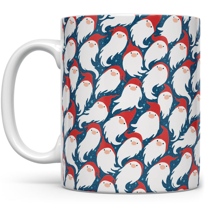 Gnome Santa Pattern Mug