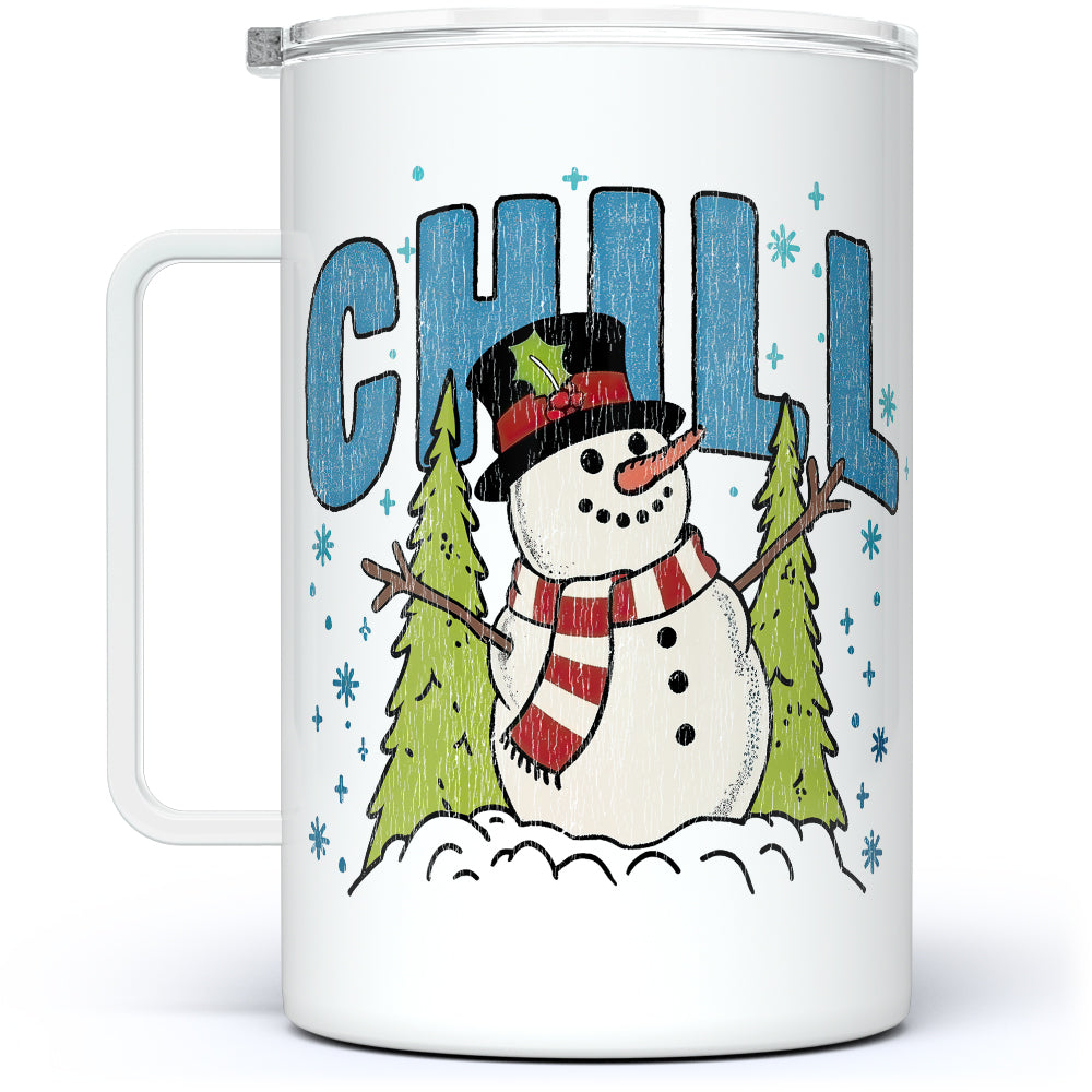 Chill Snowman Insulated Travel Mug