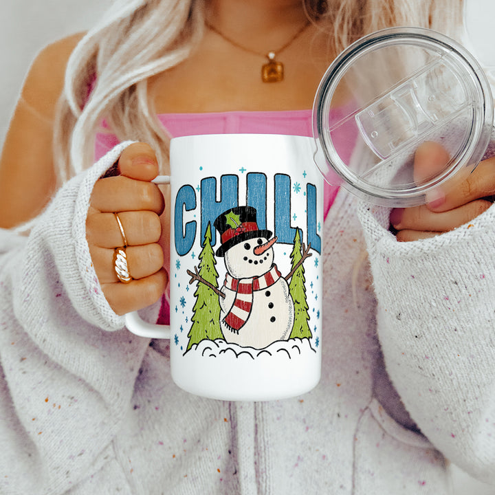Chill Snowman Insulated Travel Mug