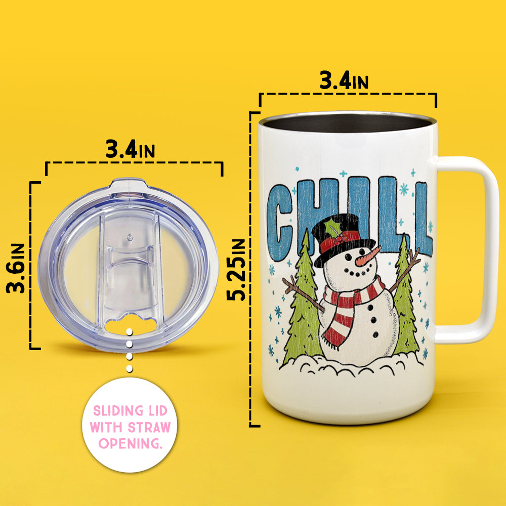 Chill Snowman Insulated Travel Mug