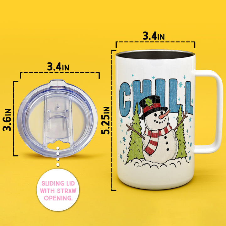 Chill Snowman Insulated Travel Mug