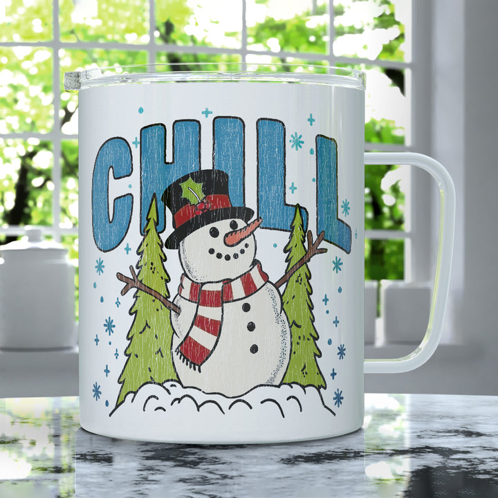 Chill Snowman Insulated Travel Mug