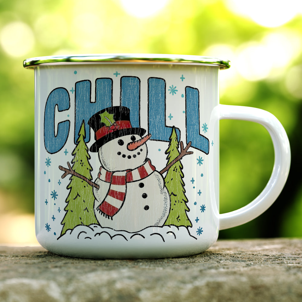 Chill Snowman Camp Mug