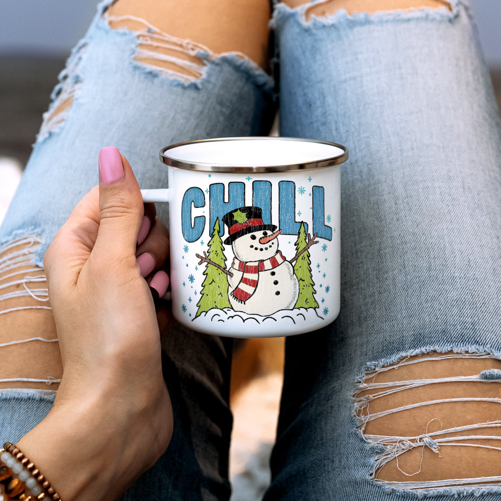 Chill Snowman Camp Mug