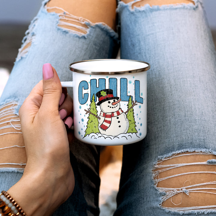 Chill Snowman Camp Mug