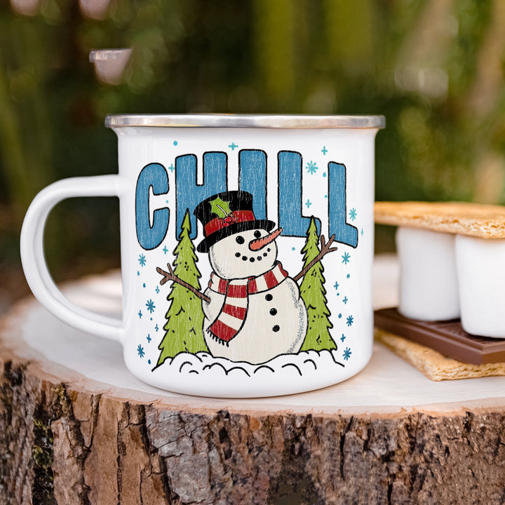 Chill Snowman Camp Mug