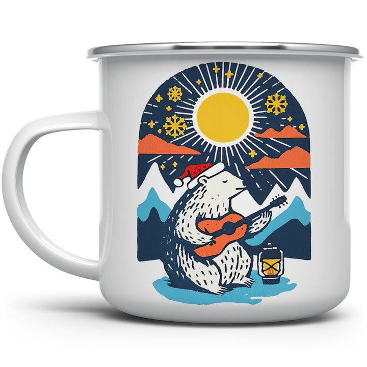 Retro Polar Bear Camp Mug