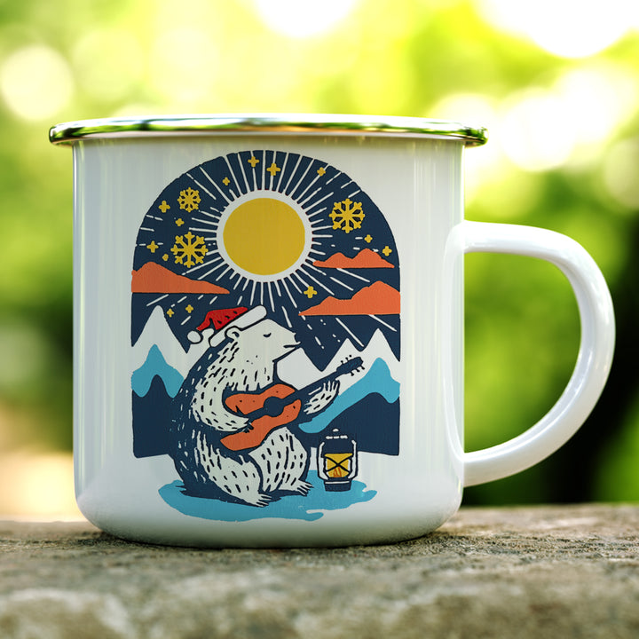 Retro Polar Bear Camp Mug