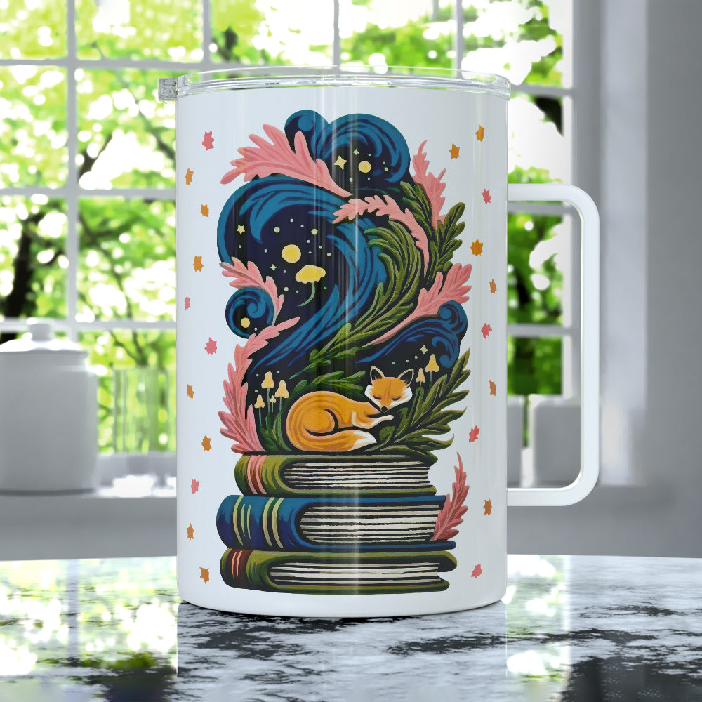 Bookish Fox Insulated Travel Mug