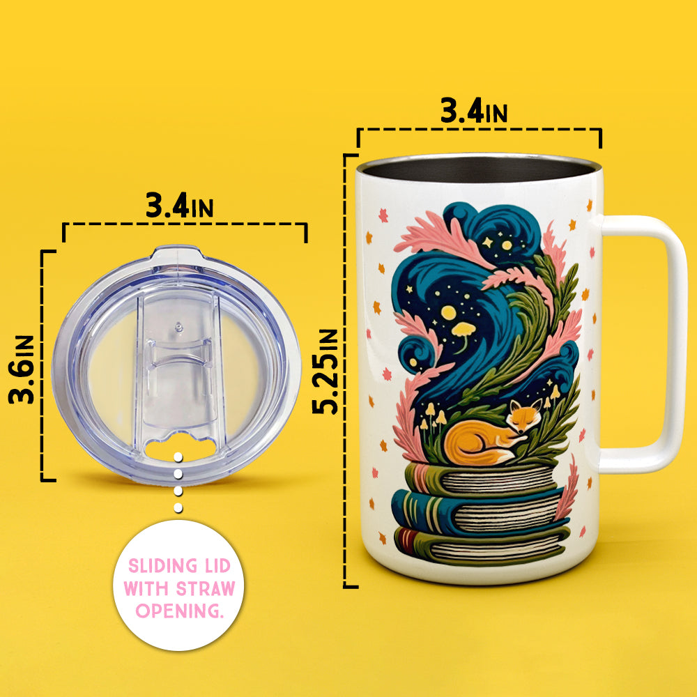 Bookish Fox Insulated Travel Mug