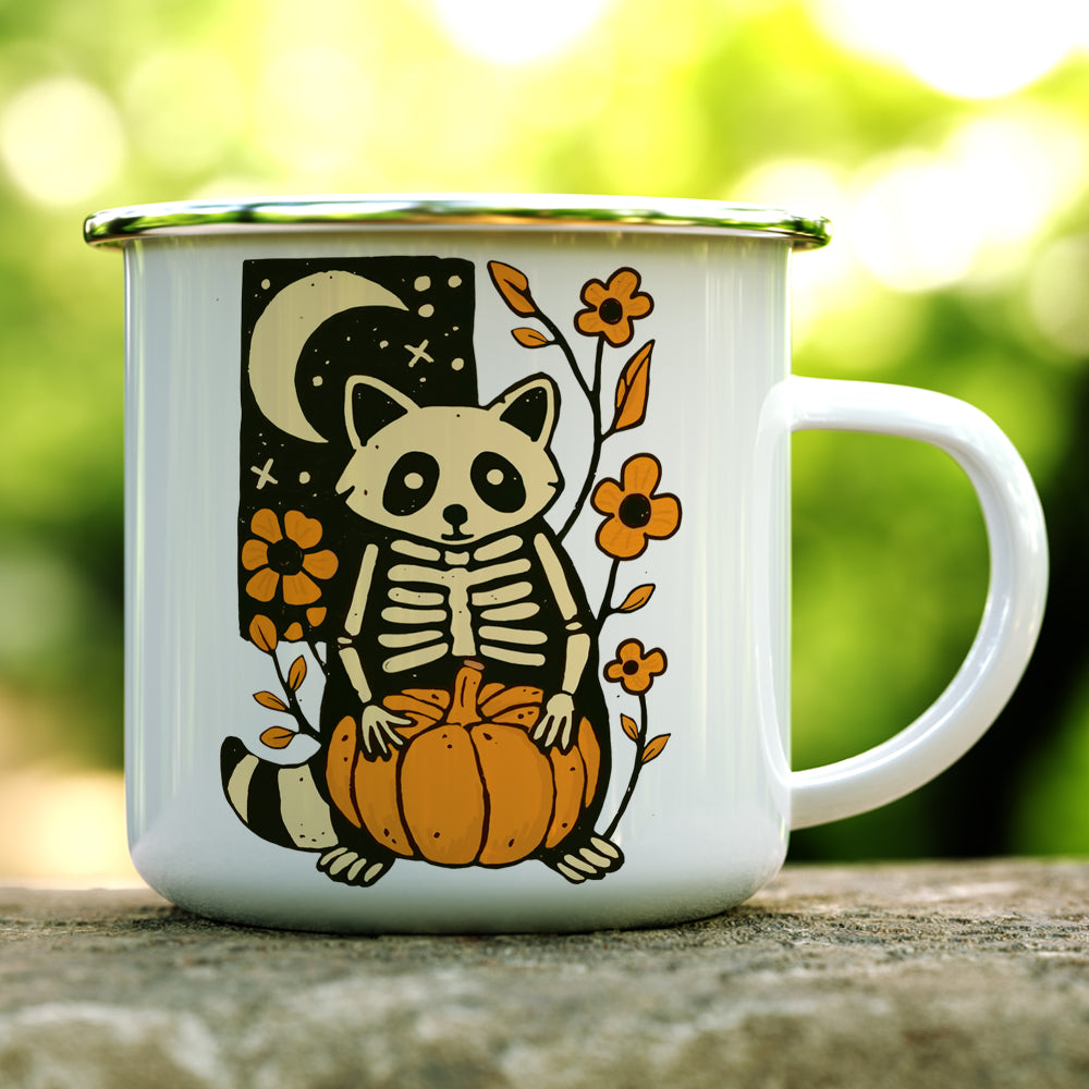 Halloween Raccoon Camp Mug