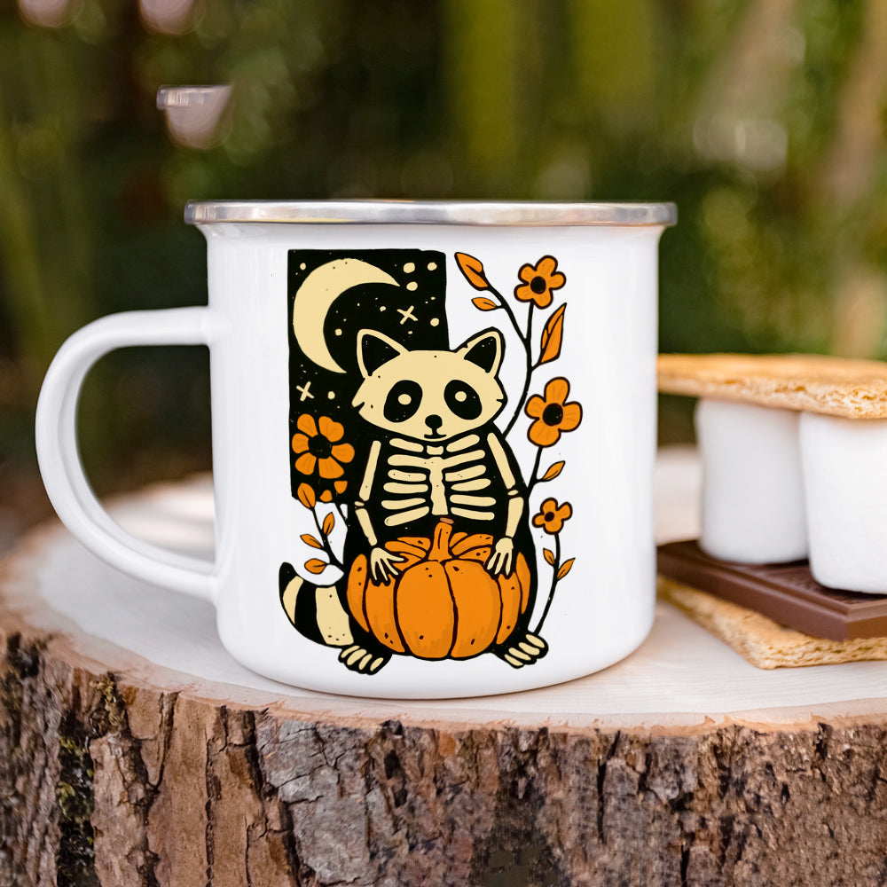 Halloween Raccoon Camp Mug