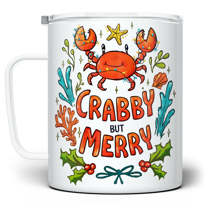 Crabby But Merry Insulated Travel Mug
