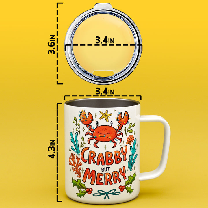 Crabby But Merry Insulated Travel Mug