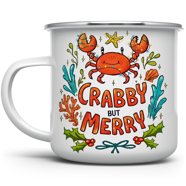 Crabby But Merry Camp Mug