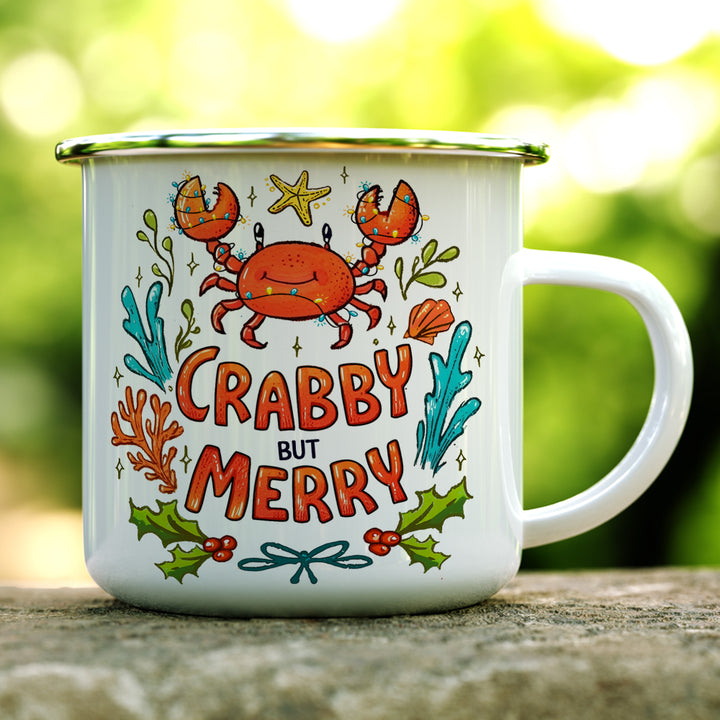 Crabby But Merry Camp Mug