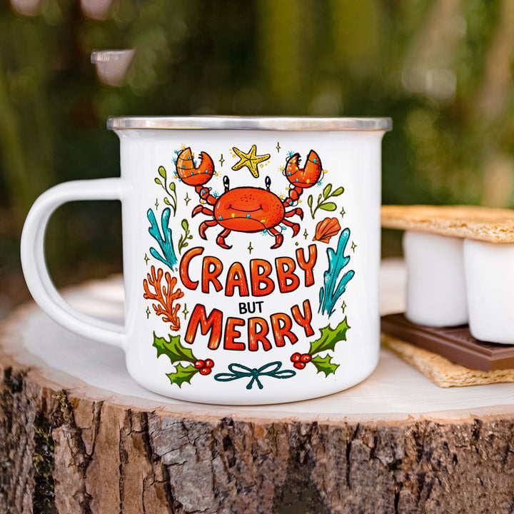Crabby But Merry Camp Mug