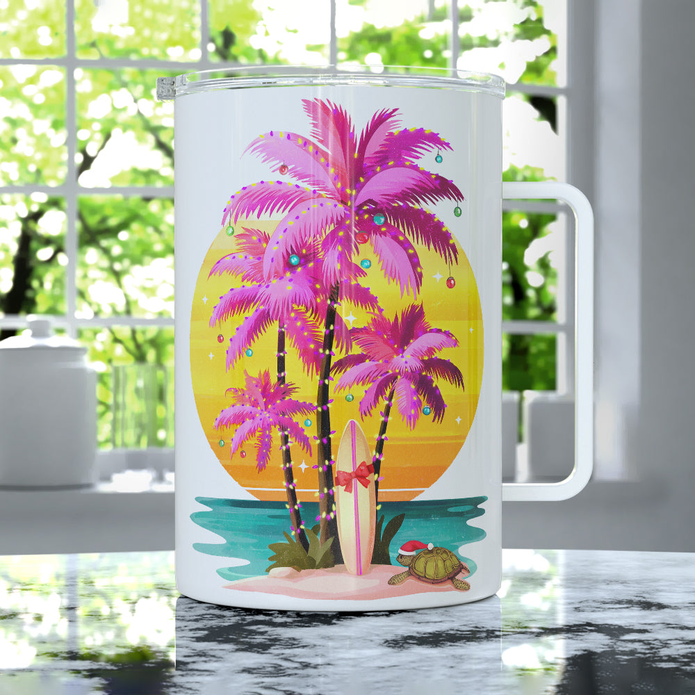 Sunset Surf Holiday Insulated Travel Mug