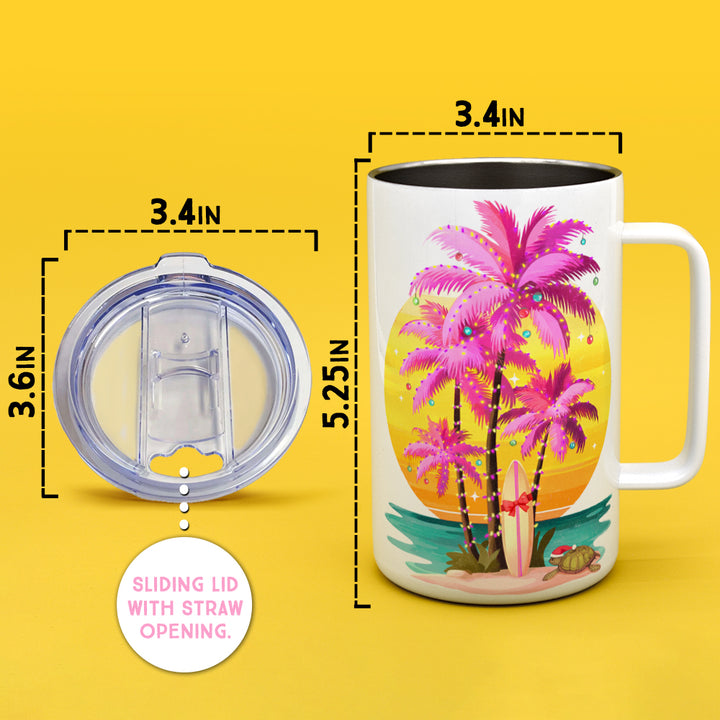 Sunset Surf Holiday Insulated Travel Mug