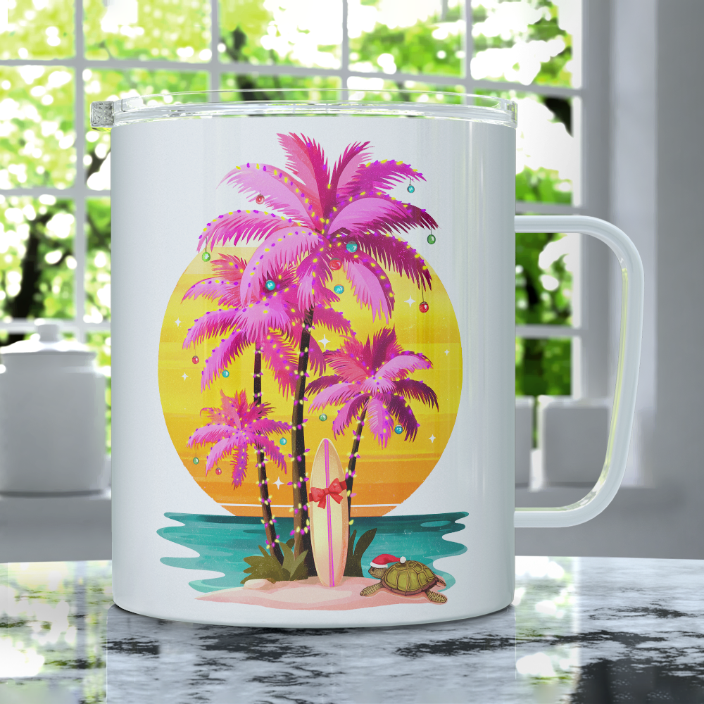Sunset Surf Holiday Insulated Travel Mug