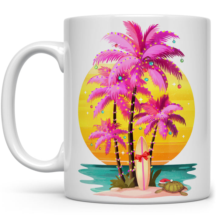 Sunset Surf Holiday Mug
