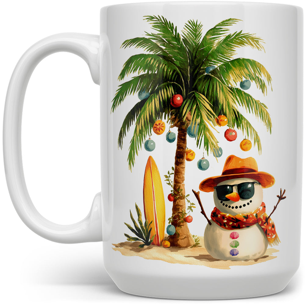 Beach Snowman Mug