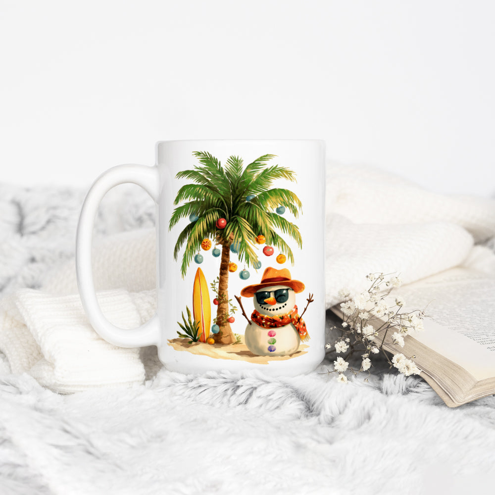 Beach Snowman Mug