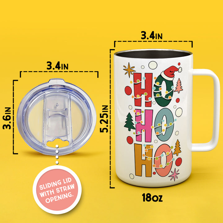 HO HO HO Insulated Travel Mug