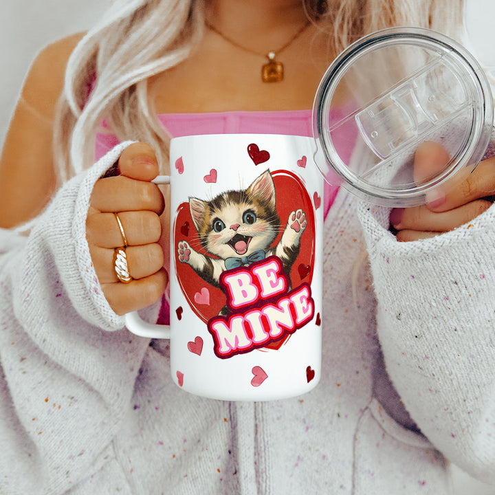 Be Mine Cat Insulated Travel Mug