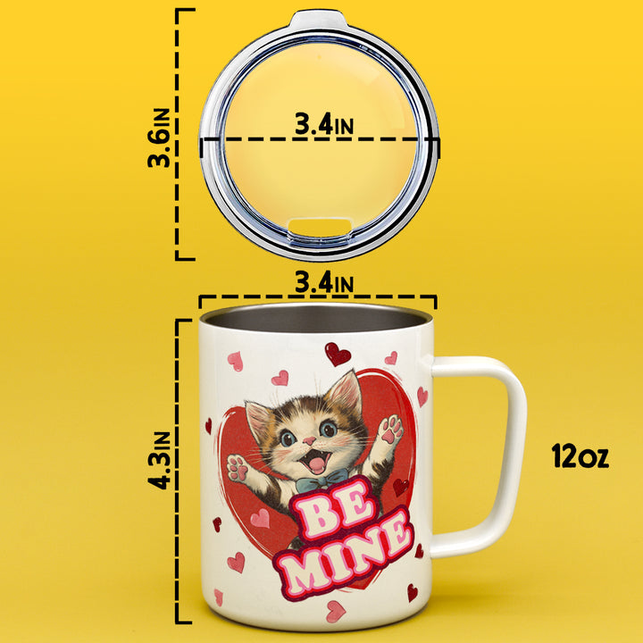 Be Mine Cat Insulated Travel Mug