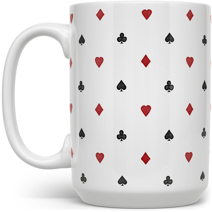 Playing Card Suit Pattern Mug