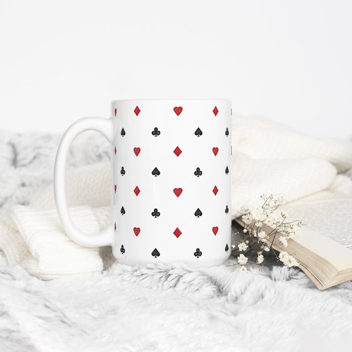 Playing Card Suit Pattern Mug