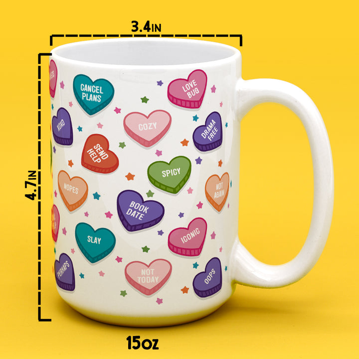 Candy Conversation Hearts Mug