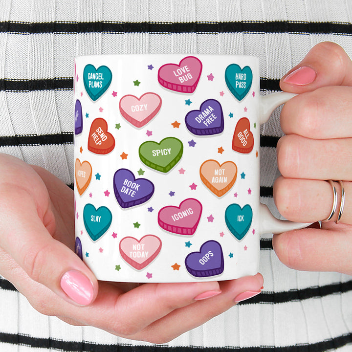 Candy Conversation Hearts Mug