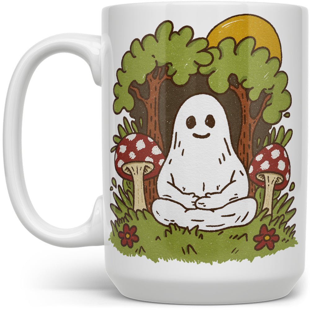 Meditating Ghost Mug