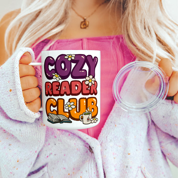 Cozy Reader Club Insulated Travel Mug