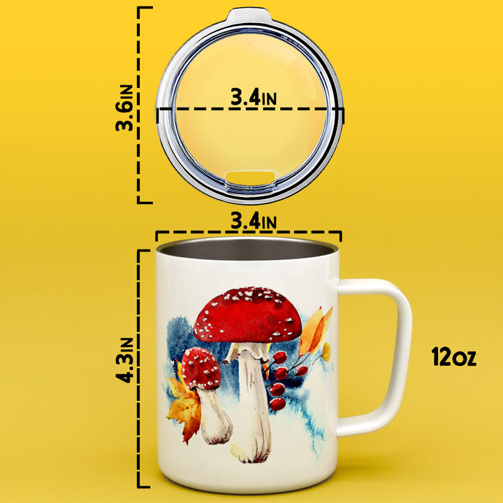 Fall Mushroom Insulated Travel Mug