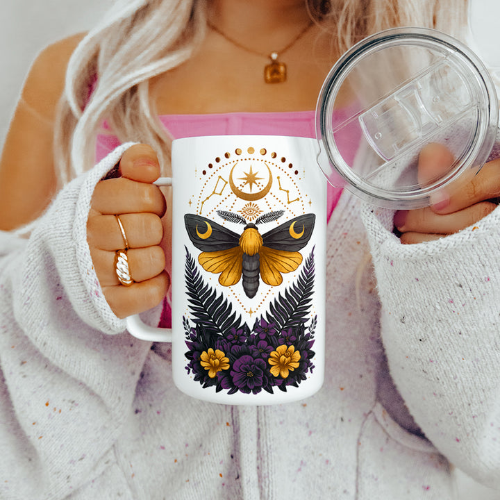 Constellation Moth Insulated Travel Mug