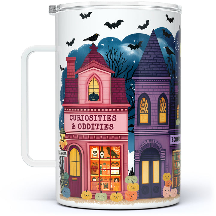 Halloween Storefronts Insulated Travel Mug