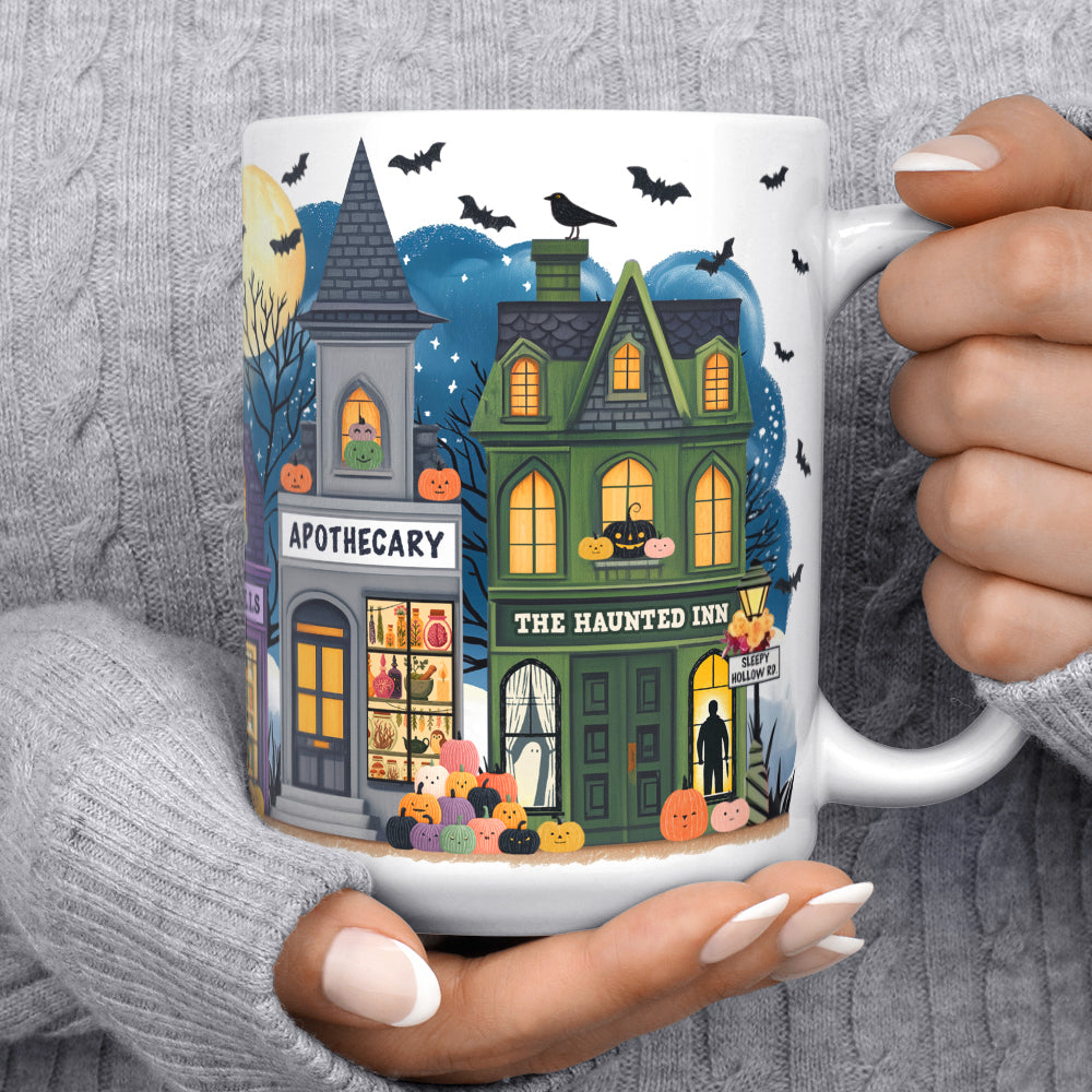 Halloween Storefronts Mug