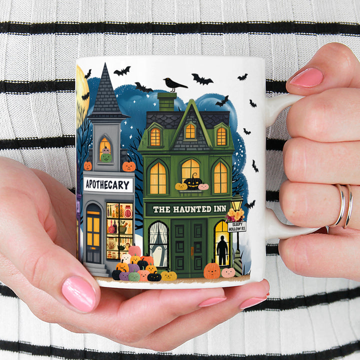 Halloween Storefronts Mug