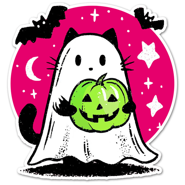 Ghost Kitty Sticker
