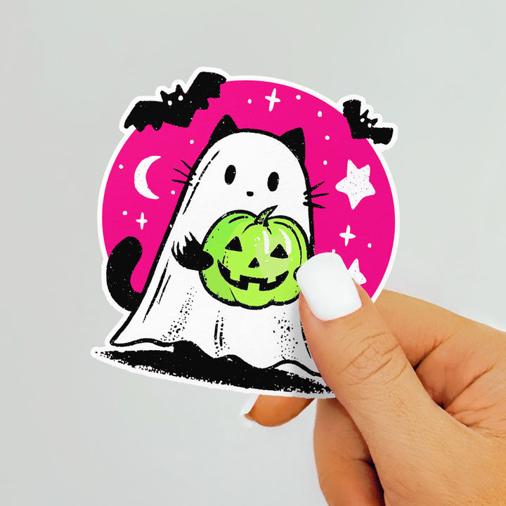 Ghost Kitty Sticker