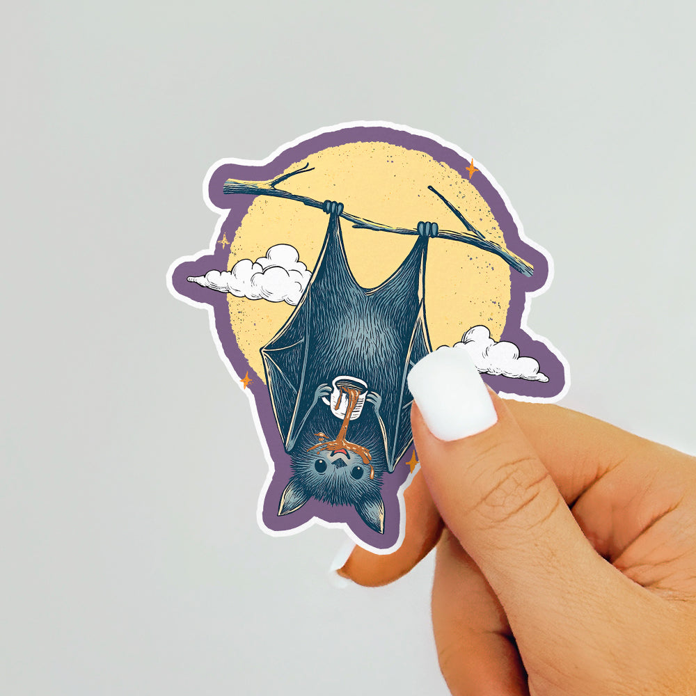 Coffee Bat Sticker