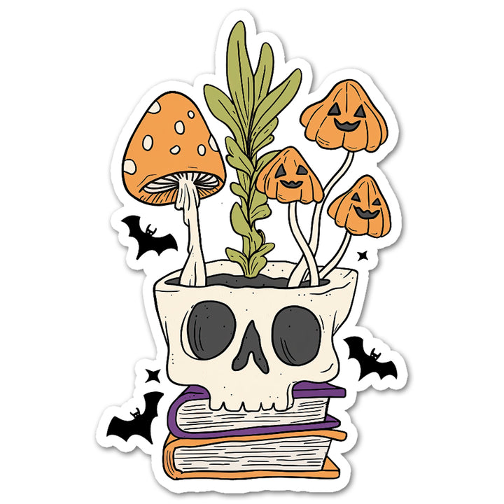 Skull Planter Sticker