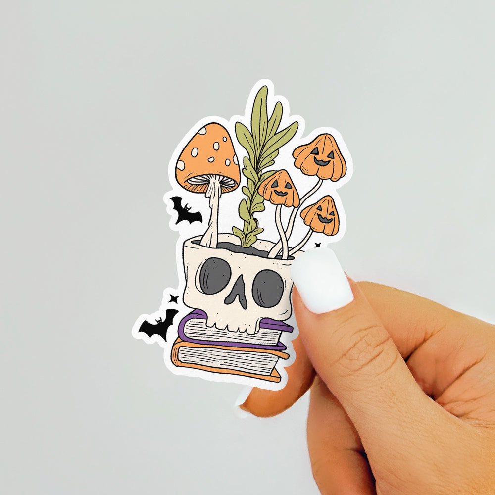 Skull Planter Sticker