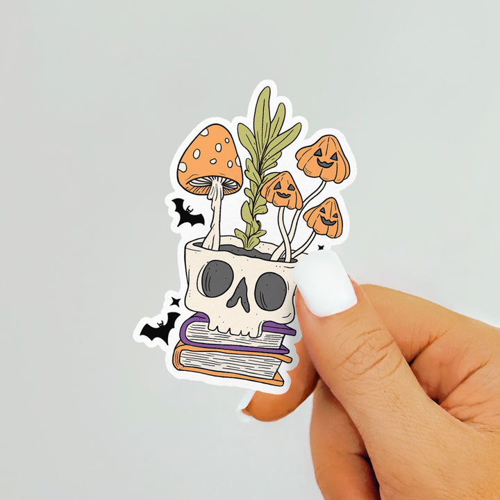 Skull Planter Sticker