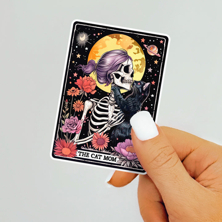The Cat Mom Tarot Sticker