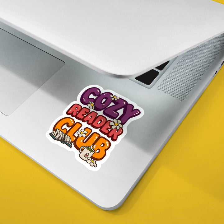 Cozy Reader Club Sticker