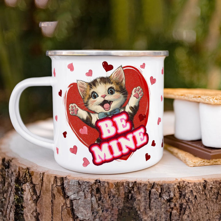 Be Mine Cat Camp Mug - Loftipop